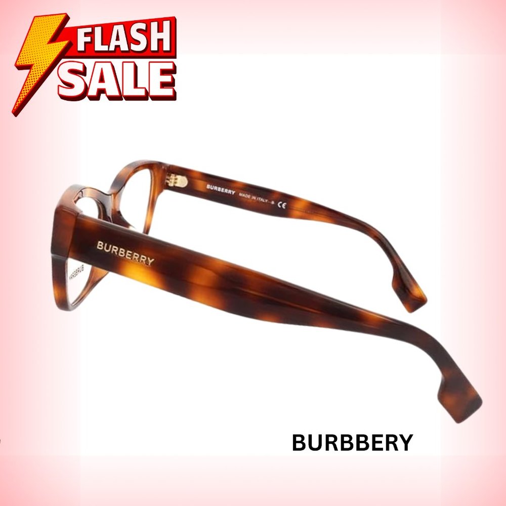 NEW AUTHENTIC Burberry BE 2302 F 3316 Light Havana Eyeglasses - Picture 3 of 3